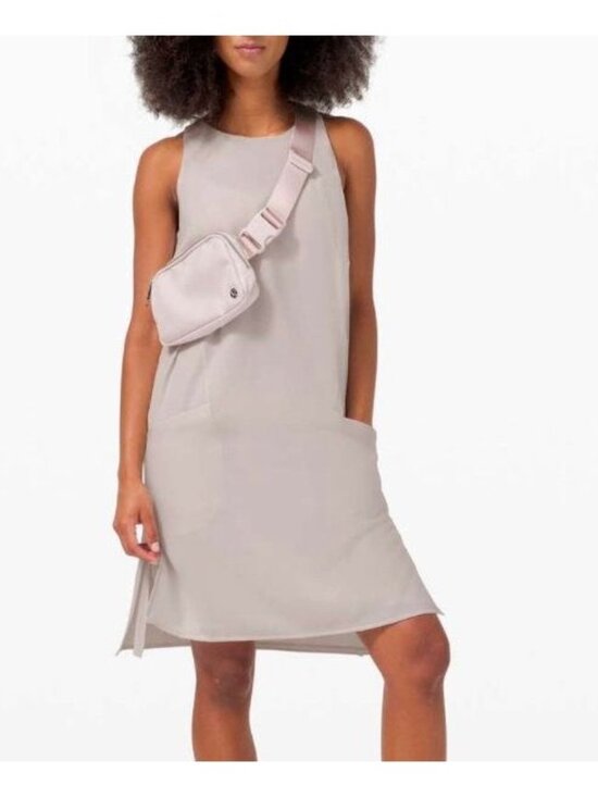 NWT Lululemon Shift in Time Dress 10 Dune Beige NEW Casual Athleisure Travel - Picture 3 of 10